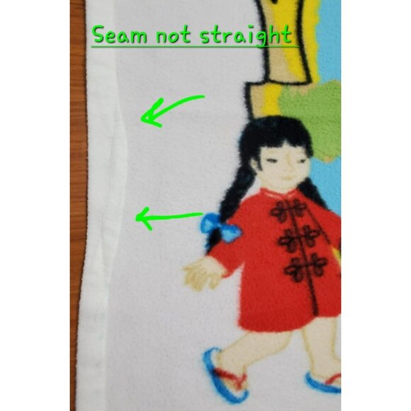 Indian Mission Fleece Lap Blanket St. Bonaventure World Peace Gods Children Kids - Picture 8 of 8